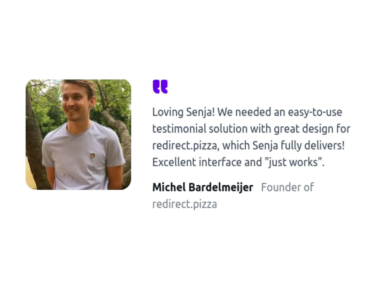 A testimonial carousel layout