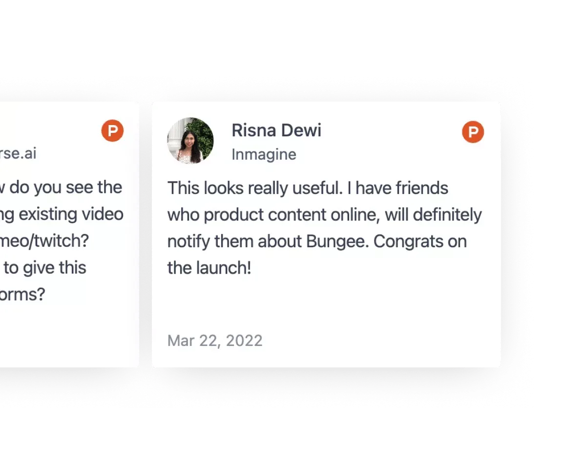 An automatically scrolling marqee of testimonials