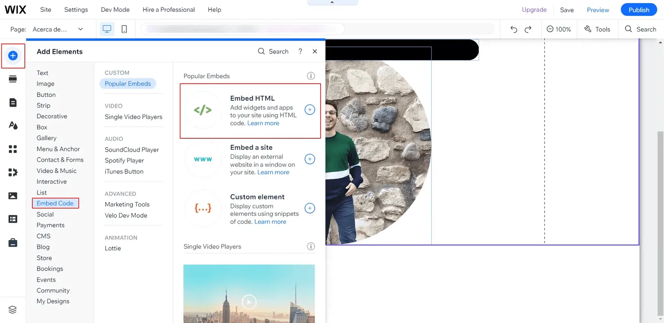 Add testimonials to Wix